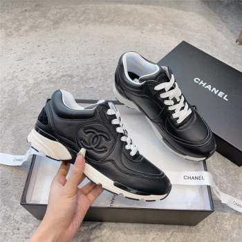 chanel black Calfskin sneakers G45333 2023 (ssxy-231013-09)