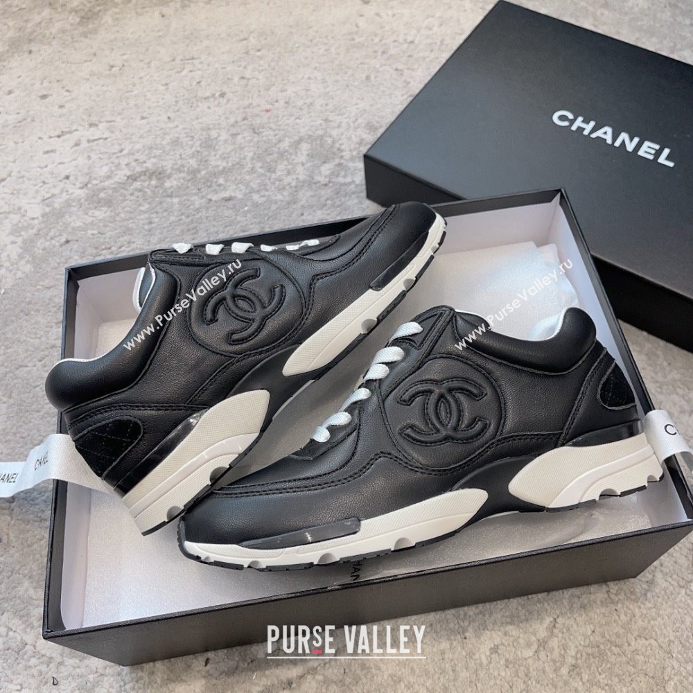 chanel black Calfskin sneakers G45333 2023 (ssxy-231013-09)