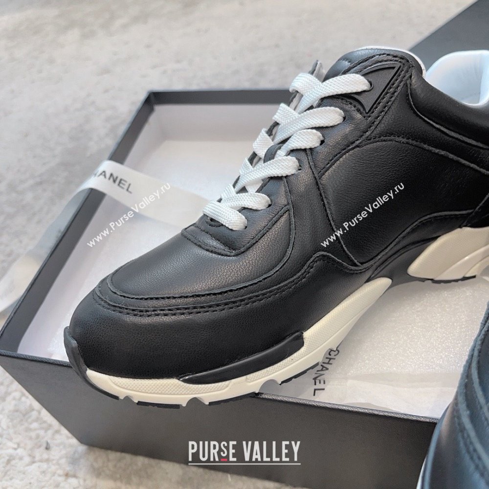 chanel black Calfskin sneakers G45333 2023 (ssxy-231013-09)