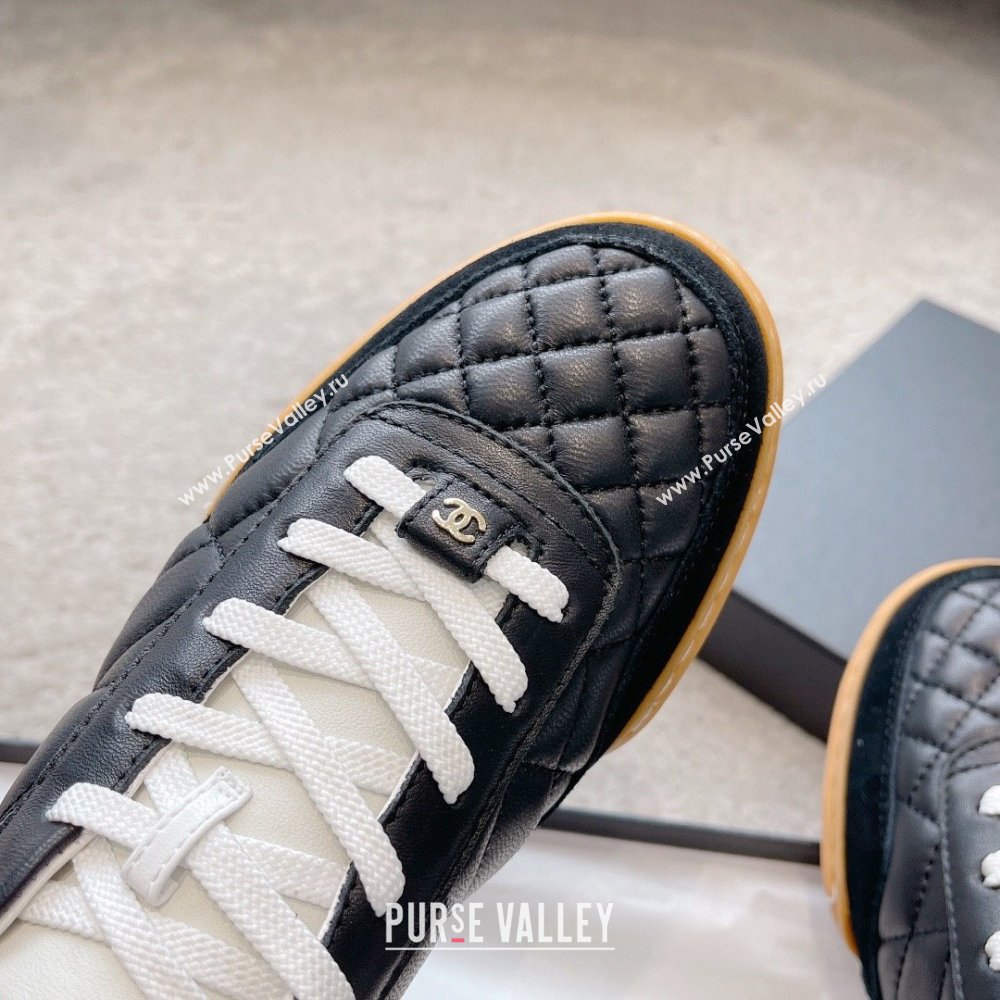 chanel black Calfskin & Suede Calfskin sneakers G45335 2023 (ssxy-231013-04)