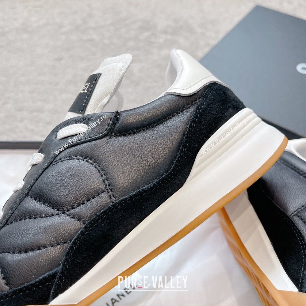 chanel black Calfskin & Suede Calfskin sneakers G45335 2023 (ssxy-231013-04)