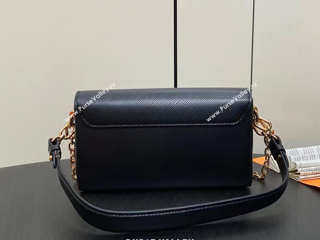 louis vuitton Twist West Pochette BAG M83077 BLACK 2024 (kiki-240322-11)