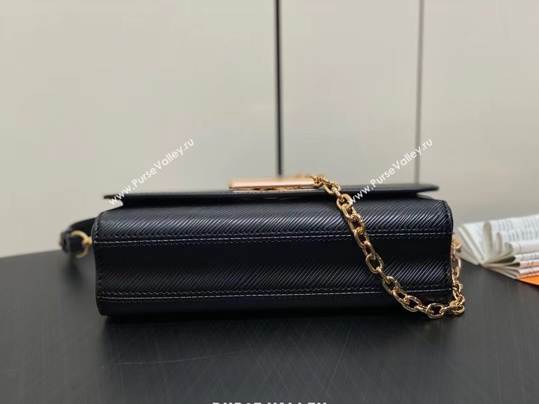 louis vuitton Twist West Pochette BAG M83077 BLACK 2024 (kiki-240322-11)