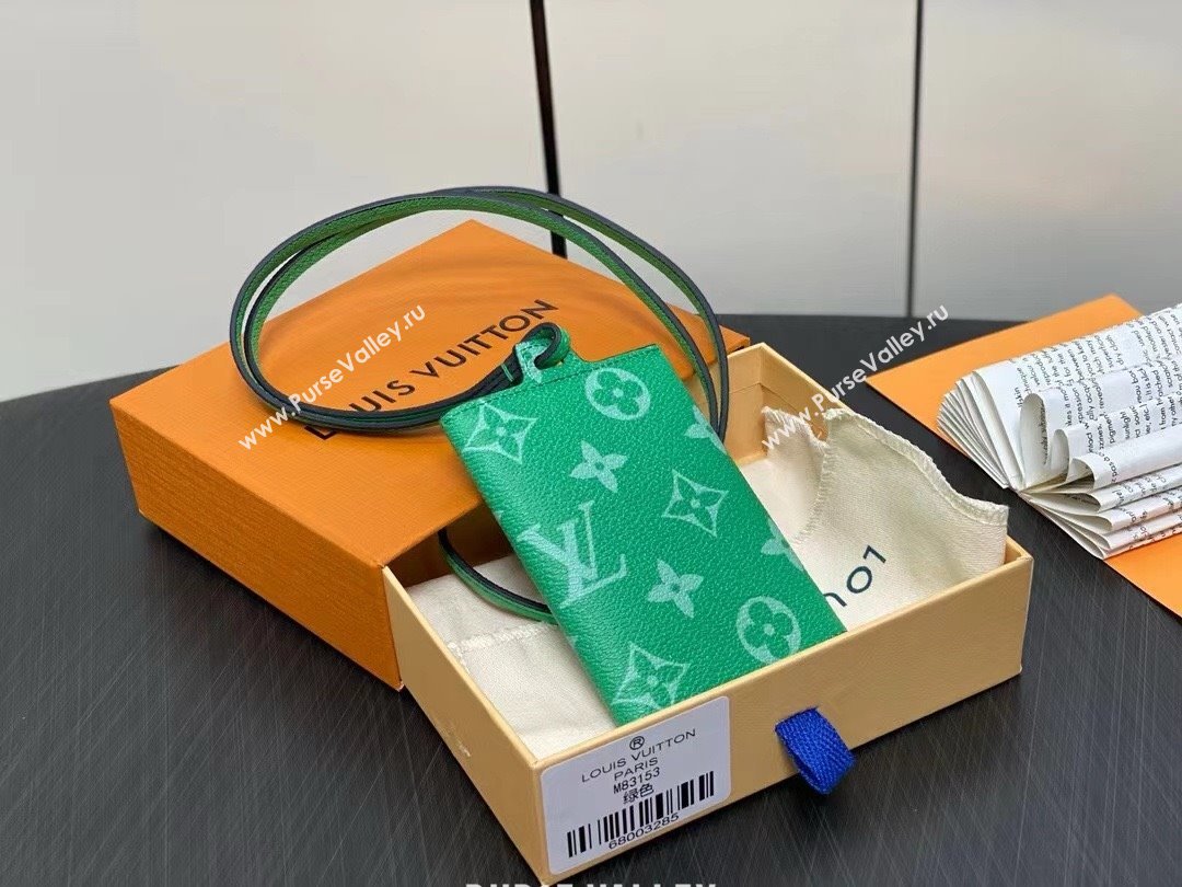 louis vuitton Card Holder Necklace GREEN M83153 2024 (kiki-240322-06)