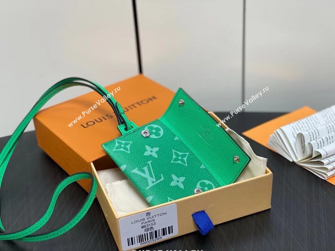 louis vuitton Card Holder Necklace GREEN M83153 2024 (kiki-240322-06)