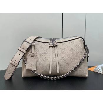 louis vuitton hand it all PM bag in mahina leather CREAM 2024 (kiki-240322-01)