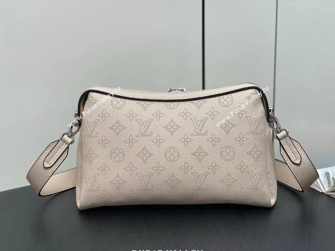 louis vuitton hand it all PM bag in mahina leather CREAM 2024 (kiki-240322-01)