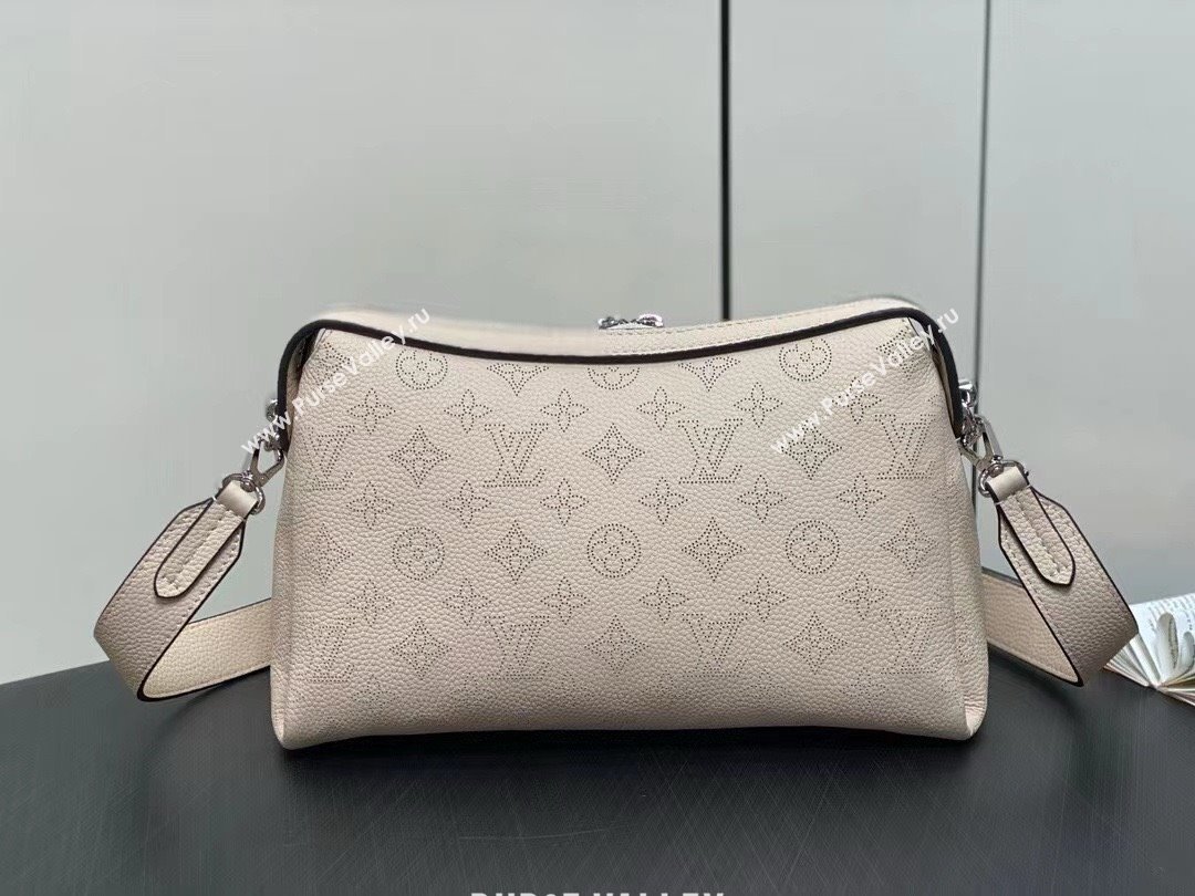 louis vuitton hand it all PM bag in mahina leather CREAM 2024 (kiki-240322-01)