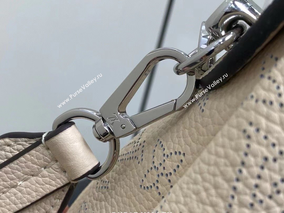 louis vuitton hand it all PM bag in mahina leather CREAM 2024 (kiki-240322-01)