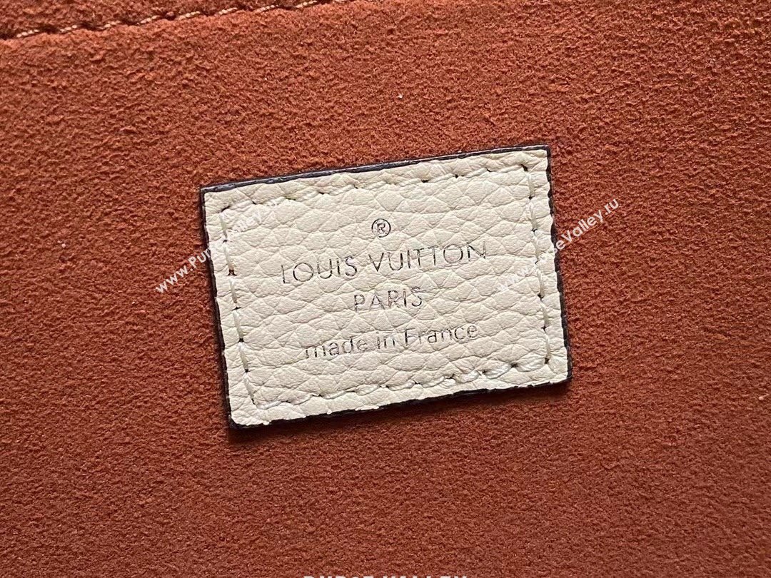 louis vuitton hand it all PM bag in mahina leather CREAM 2024 (kiki-240322-01)