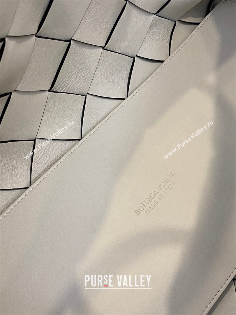Bottega Veneta Intrecciato Nappa arco tote bag black/white 2021 (misu-210226-06)