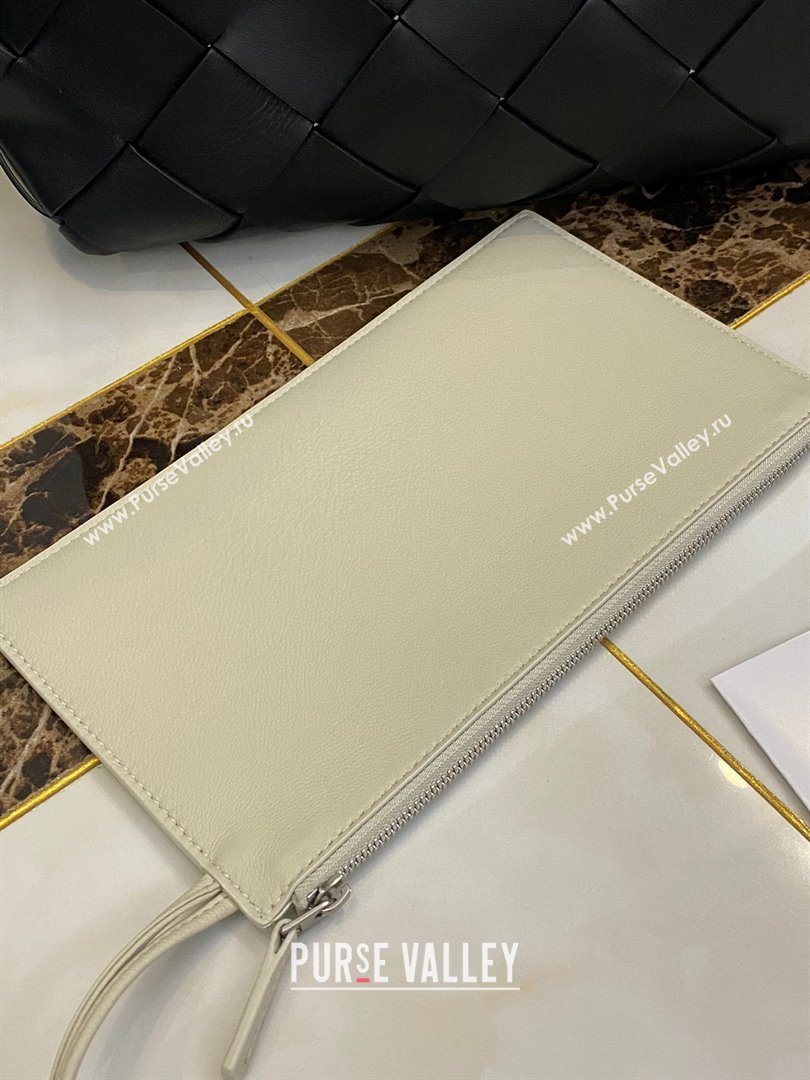 Bottega Veneta Intrecciato Nappa arco tote bag black/white 2021 (misu-210226-06)