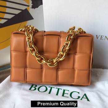 Bottega Veneta THE CHAIN CASSETTE shoulder bag camel/gold 2020 (wante-6268)