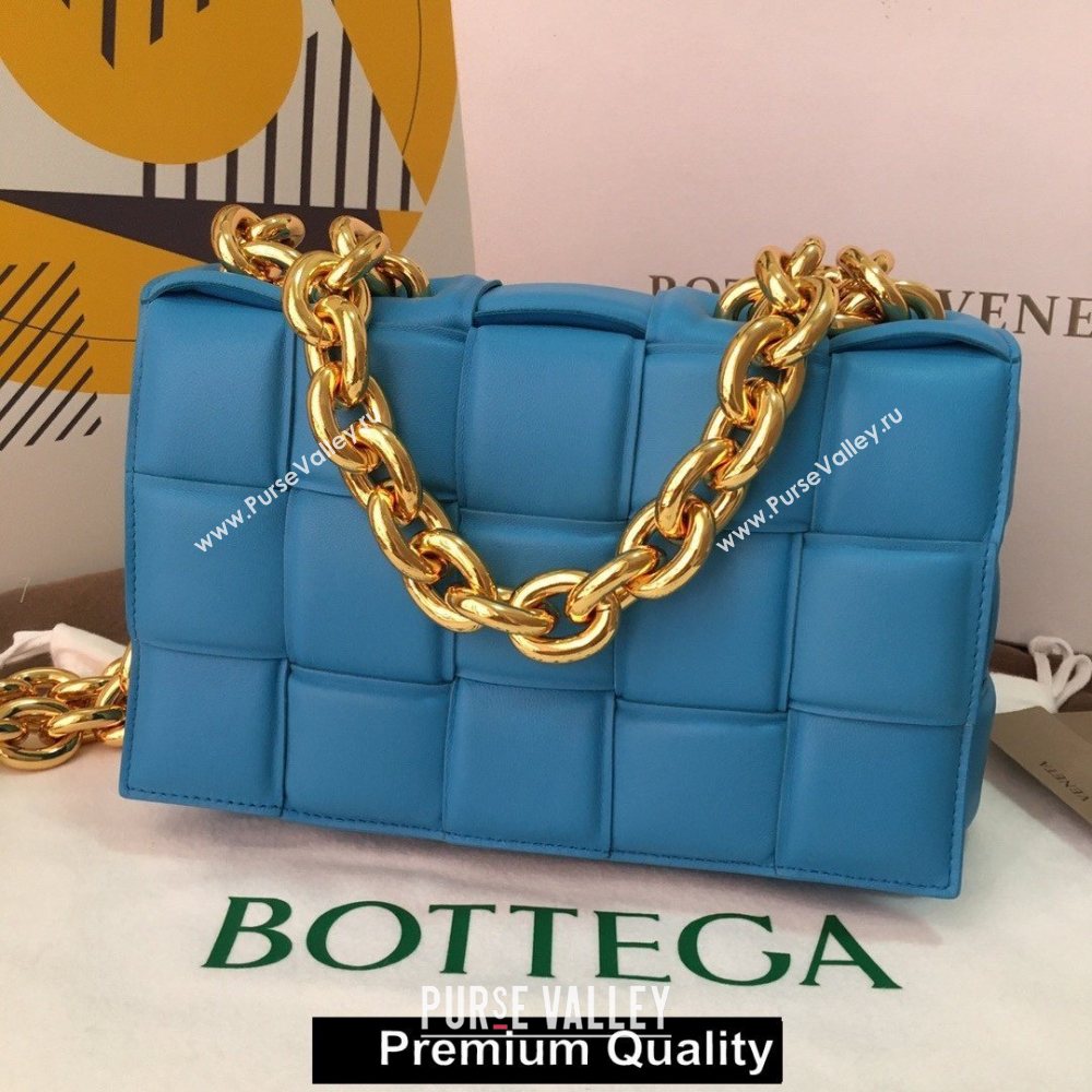 Bottega Veneta THE CHAIN CASSETTE shoulder bag Blue Izmir 2020 (wante-5864)