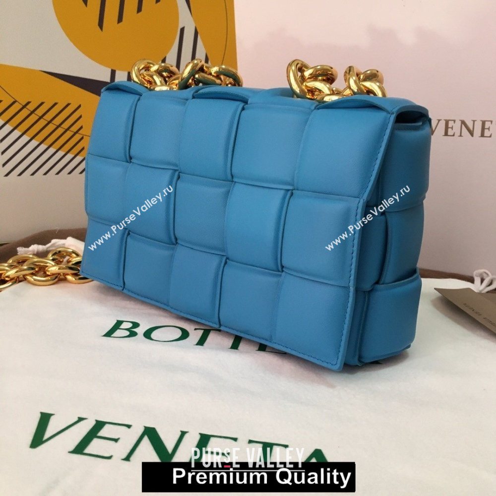 Bottega Veneta THE CHAIN CASSETTE shoulder bag Blue Izmir 2020 (wante-5864)