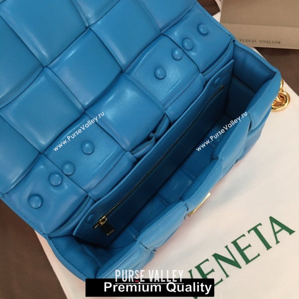 Bottega Veneta THE CHAIN CASSETTE shoulder bag Blue Izmir 2020 (wante-5864)