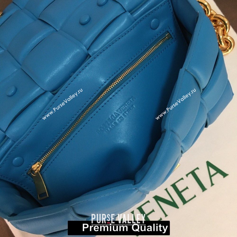 Bottega Veneta THE CHAIN CASSETTE shoulder bag Blue Izmir 2020 (wante-5864)