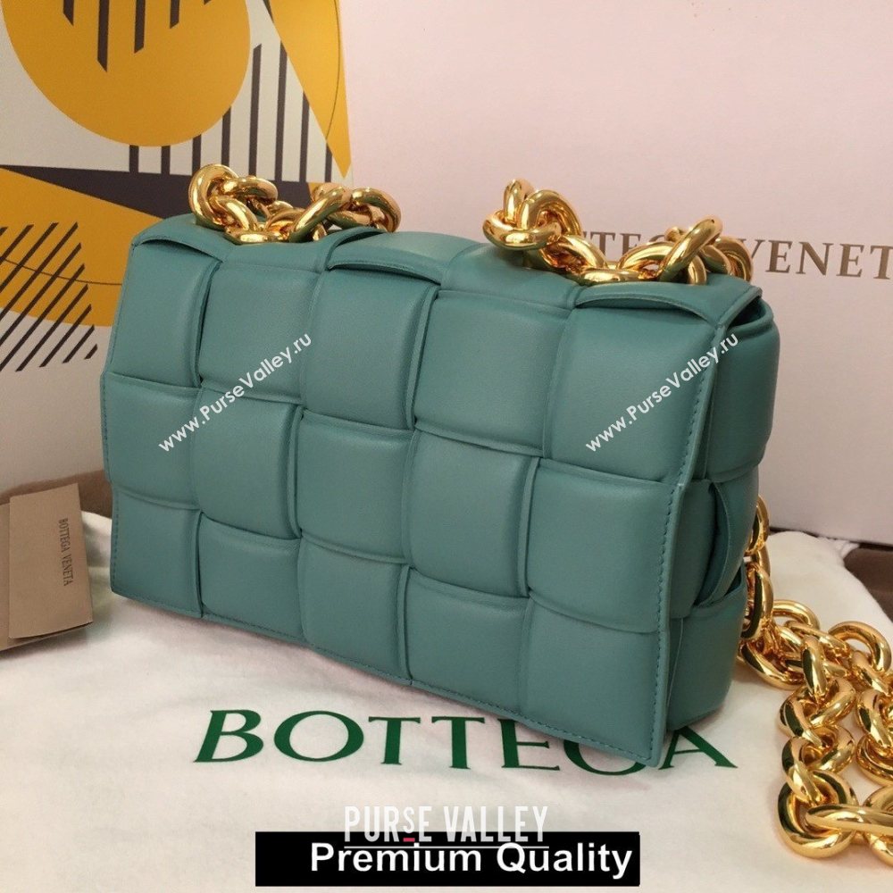 Bottega Veneta THE CHAIN CASSETTE shoulder bag Blue Jean 2020 (wante-5267)