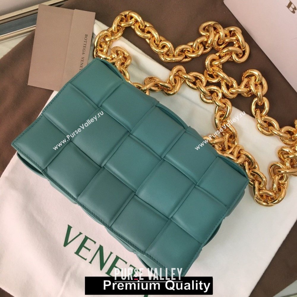 Bottega Veneta THE CHAIN CASSETTE shoulder bag Blue Jean 2020 (wante-5267)