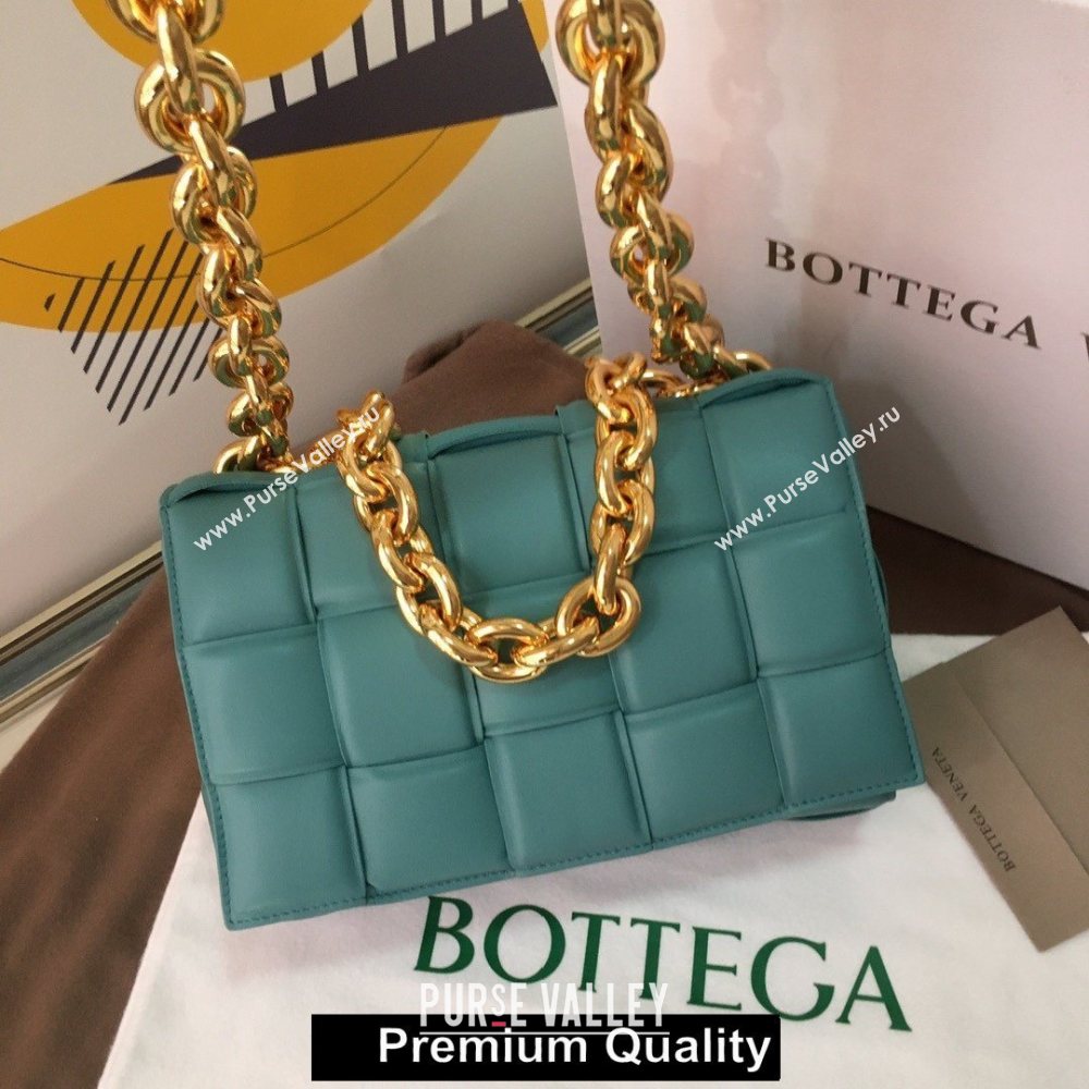 Bottega Veneta THE CHAIN CASSETTE shoulder bag Blue Jean 2020 (wante-5267)