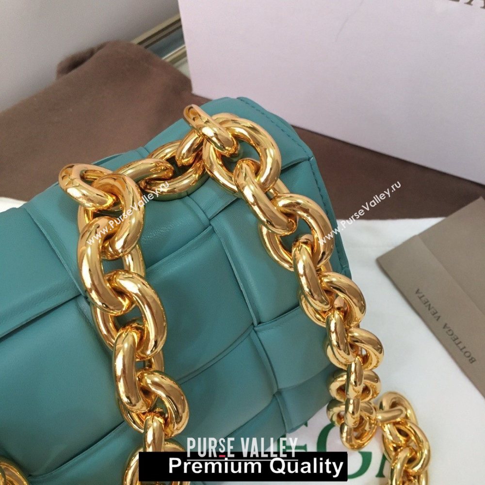 Bottega Veneta THE CHAIN CASSETTE shoulder bag Blue Jean 2020 (wante-5267)