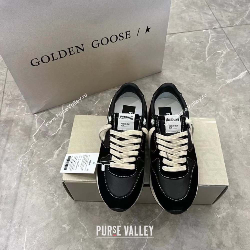 golden goose Running Sole in black nappa and suede sneakers 2024 (danni-240129-05)