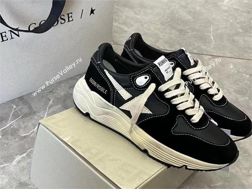 golden goose Running Sole in black nappa and suede sneakers 2024 (danni-240129-05)