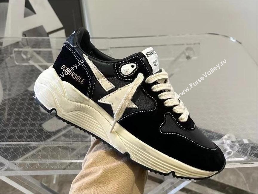 golden goose Running Sole in black nappa and suede sneakers 2024 (danni-240129-05)