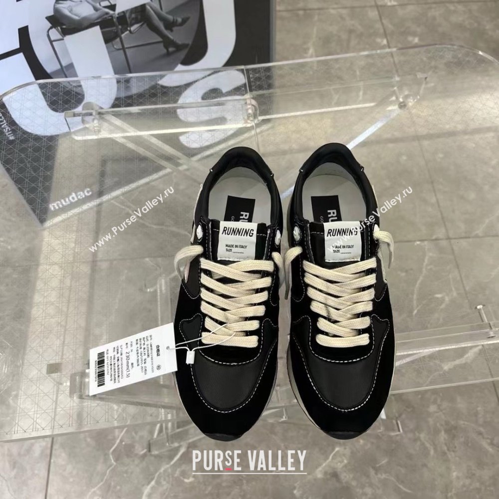 golden goose Running Sole in black nappa and suede sneakers 2024 (danni-240129-05)