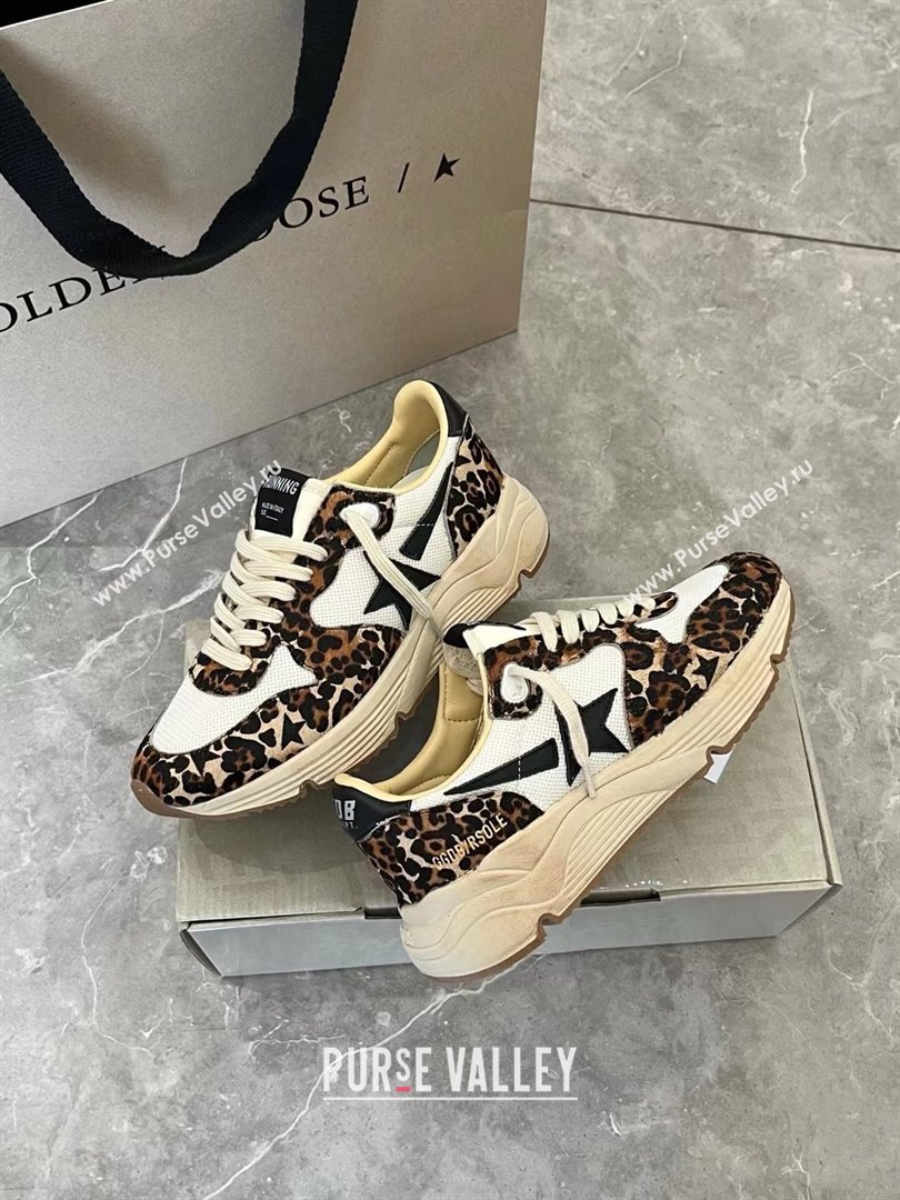 golden goose Running Sole leopard printed sneakers 2024 (danni-240129-06)