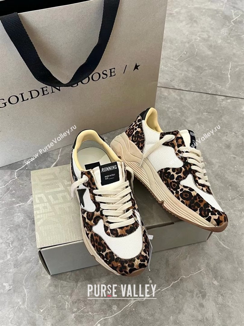 golden goose Running Sole leopard printed sneakers 2024 (danni-240129-06)