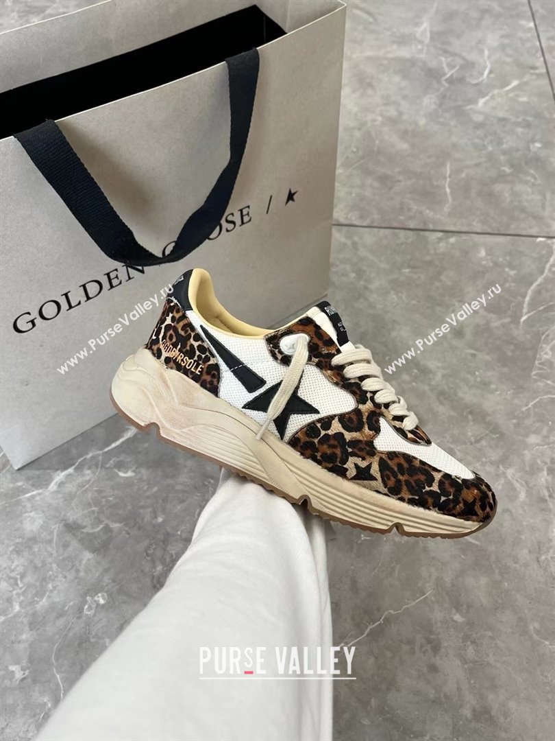 golden goose Running Sole leopard printed sneakers 2024 (danni-240129-06)