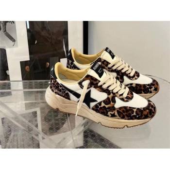 golden goose Running Sole leopard printed sneakers 2024 (danni-240129-06)