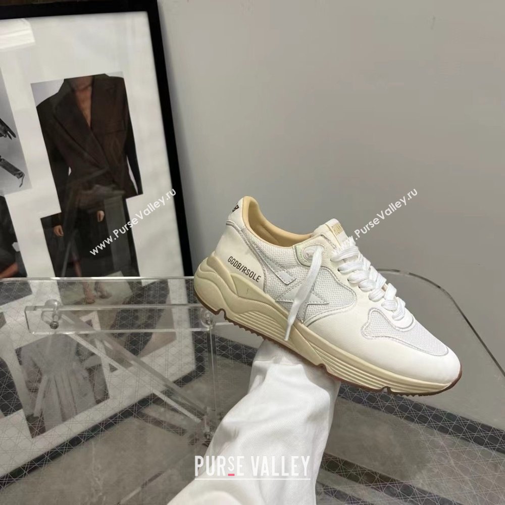 golden goose Running Sole in mesh and white nappa sneakers 2024 (danni-240129-04)