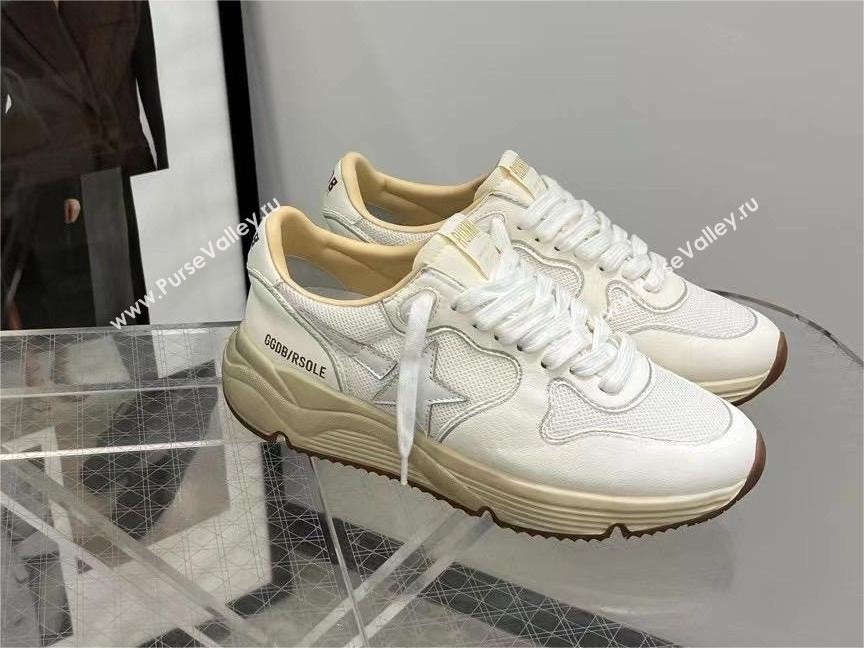 golden goose Running Sole in mesh and white nappa sneakers 2024 (danni-240129-04)