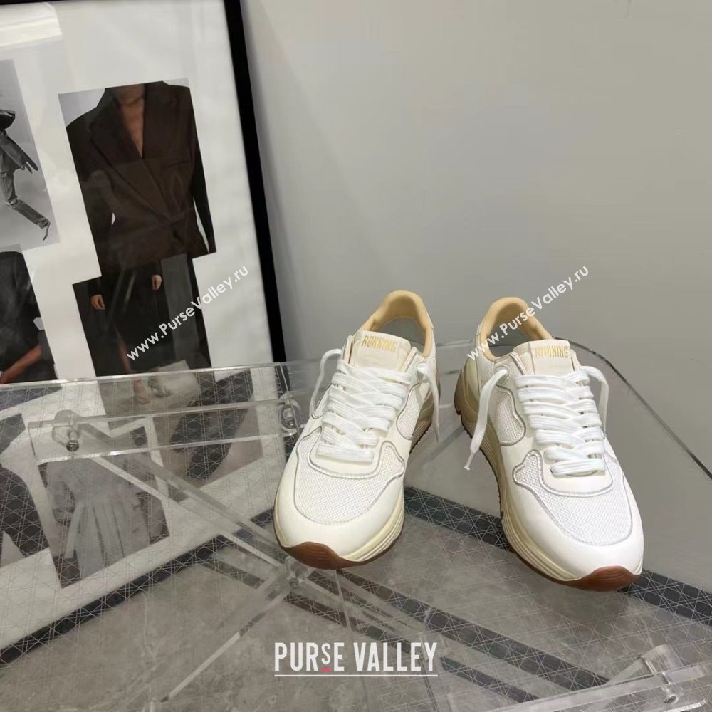 golden goose Running Sole in mesh and white nappa sneakers 2024 (danni-240129-04)