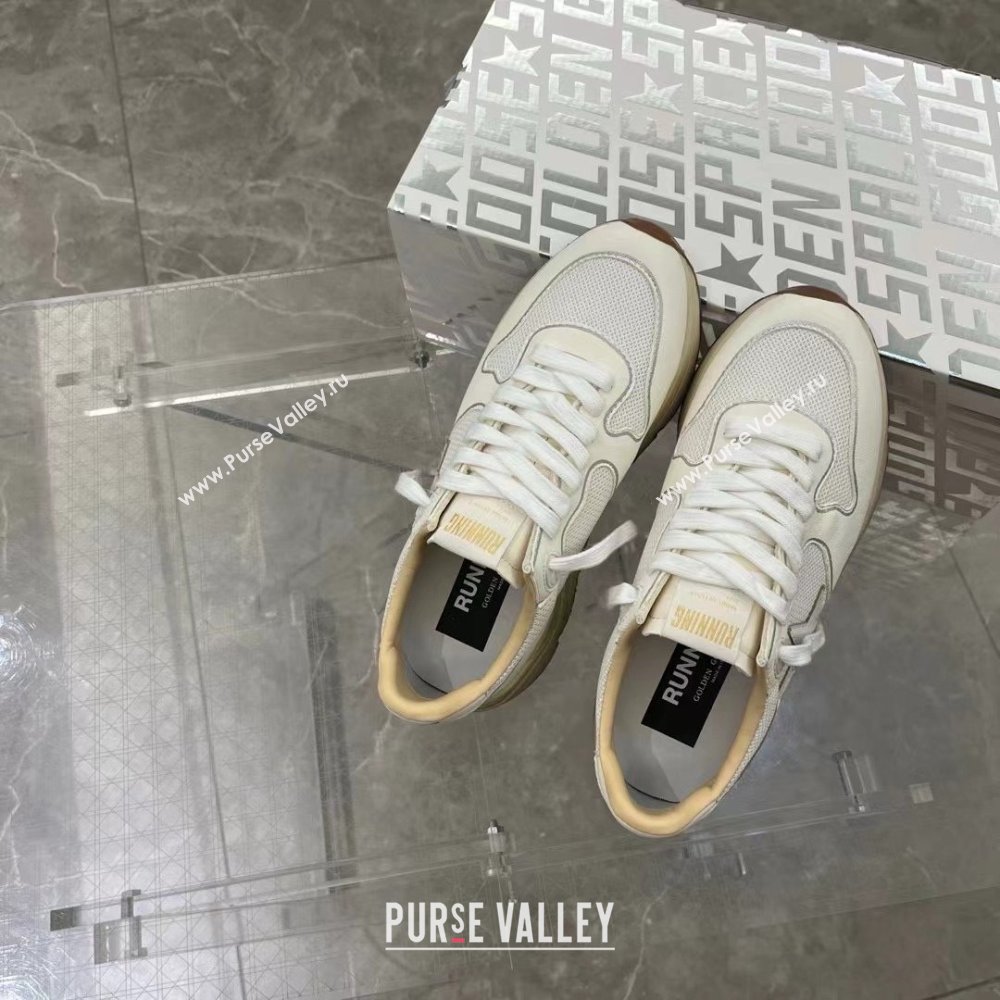 golden goose Running Sole in mesh and white nappa sneakers 2024 (danni-240129-04)