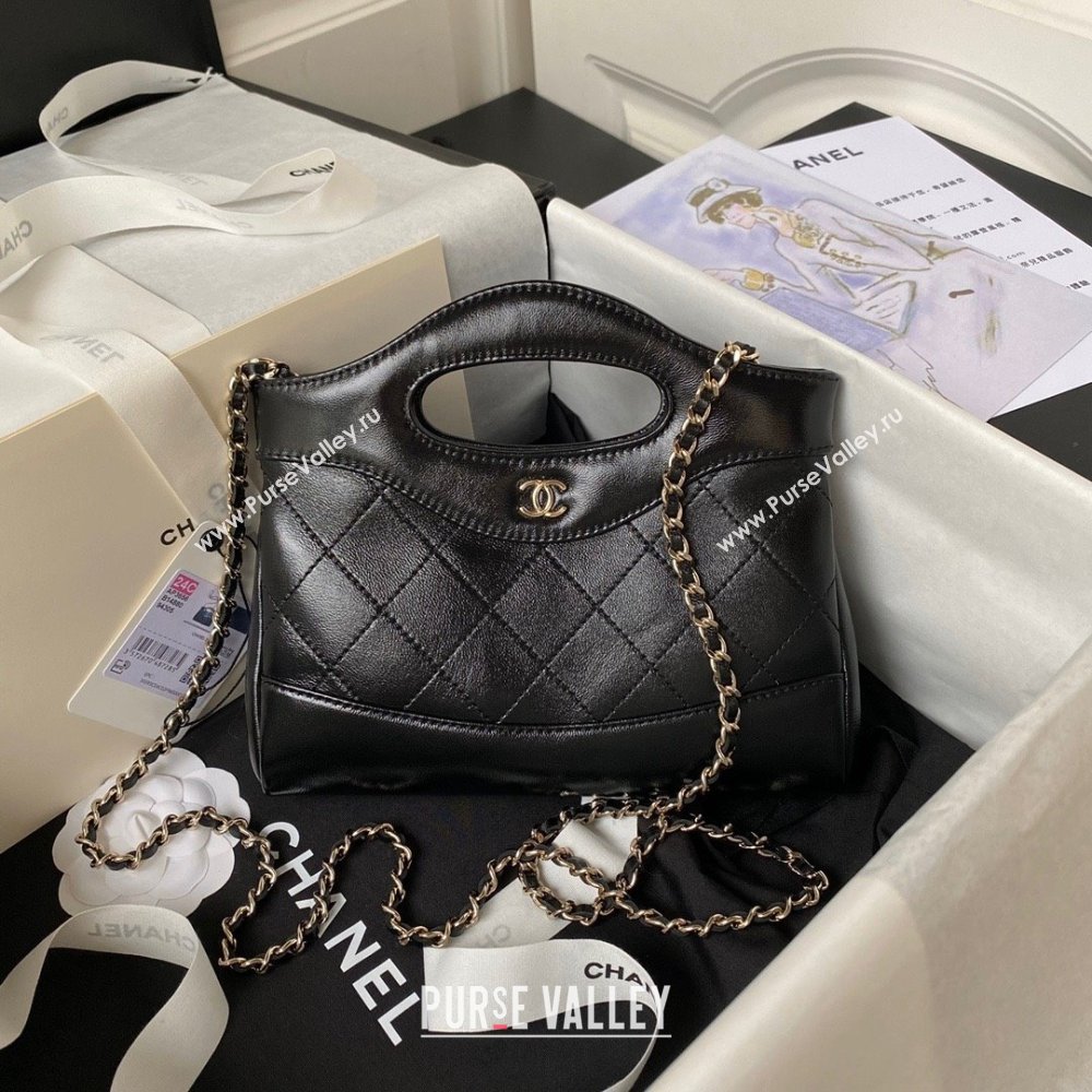 Chanel 31 nano Shopping Bag in Calfskin black 2024 (JIYUAN-231215-12)