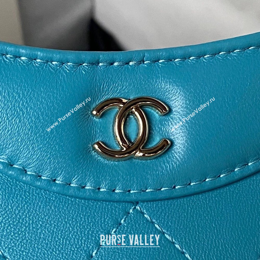 Chanel 31 nano Shopping Bag in Calfskin blue 2024 (JIYUAN-231215-13)