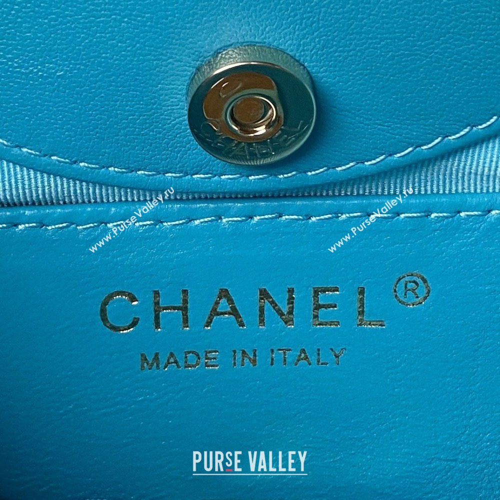Chanel 31 nano Shopping Bag in Calfskin blue 2024 (JIYUAN-231215-13)