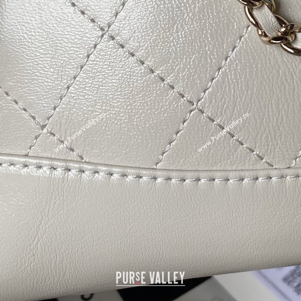 Chanel 31 nano Shopping Bag in Calfskin white 2024 (JIYUAN-231215-14)