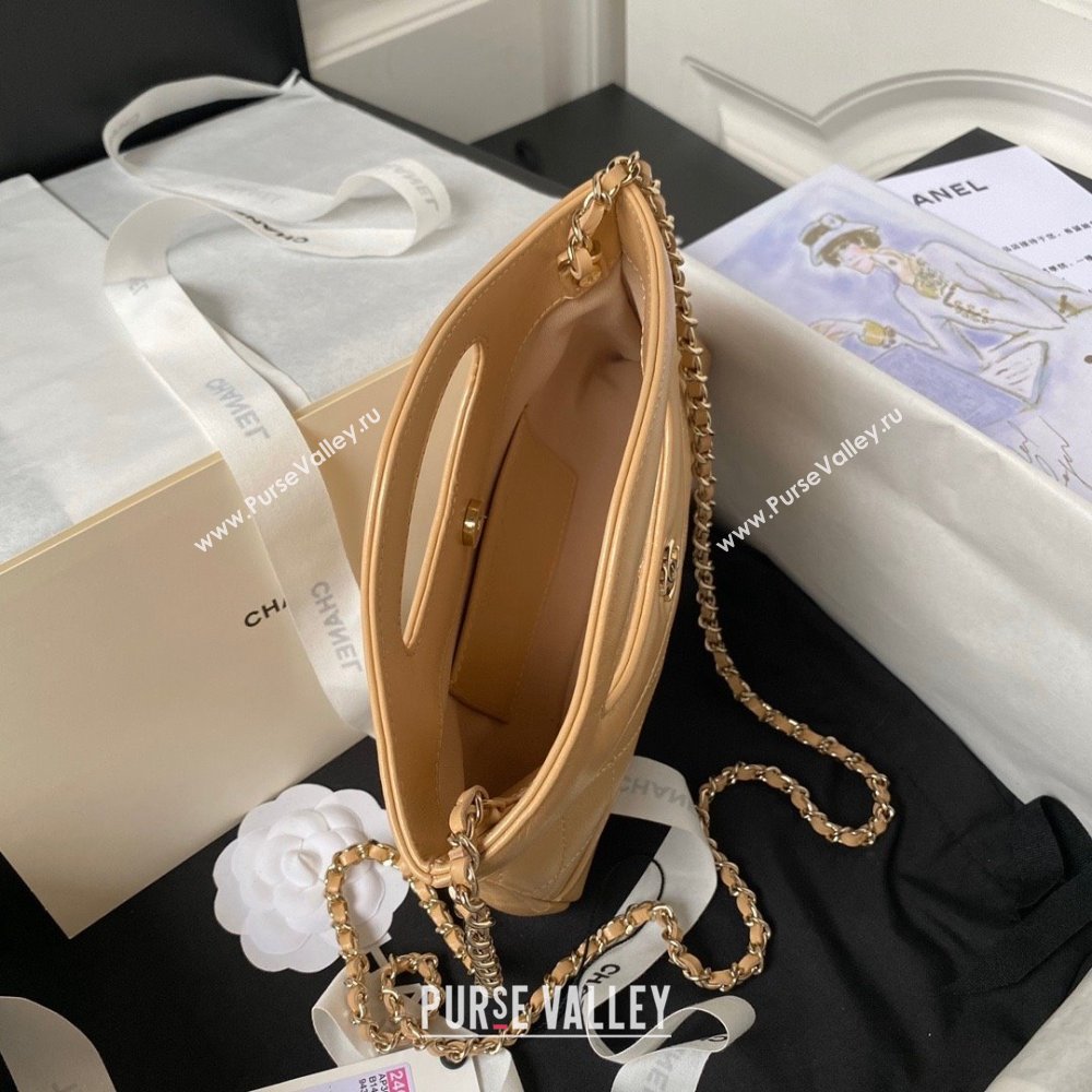Chanel 31 nano Shopping Bag in Calfskin beige 2024 (JIYUAN-231215-15)