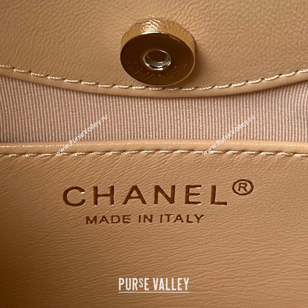 Chanel 31 nano Shopping Bag in Calfskin beige 2024 (JIYUAN-231215-15)