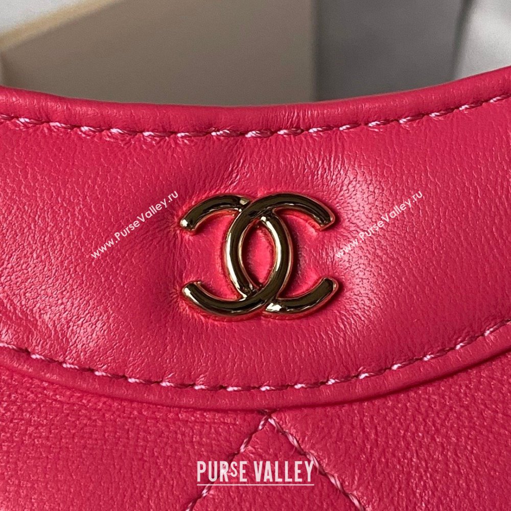 Chanel 31 nano Shopping Bag in Calfskin fuchsia 2024 (JIYUAN-231215-16)