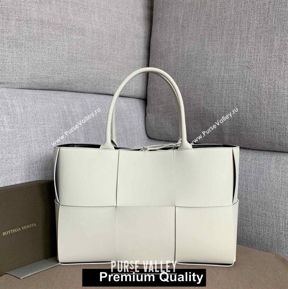 Bottega Veneta calfskin ARCO TOTE bag white 2020 (wante-2597)