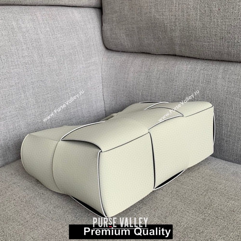 Bottega Veneta calfskin ARCO TOTE bag white 2020 (wante-2597)