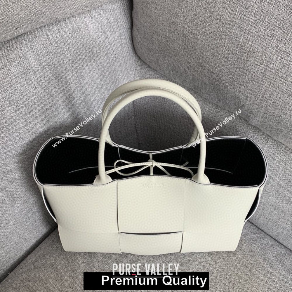 Bottega Veneta calfskin ARCO TOTE bag white 2020 (wante-2597)