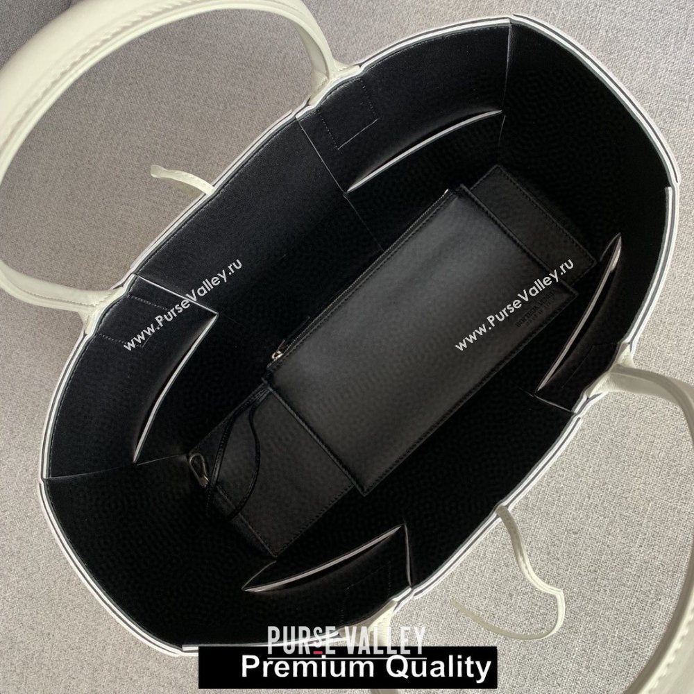 Bottega Veneta calfskin ARCO TOTE bag white 2020 (wante-2597)