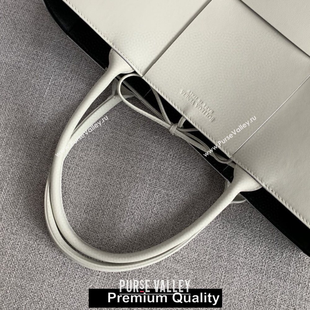 Bottega Veneta calfskin ARCO TOTE bag white 2020 (wante-2597)