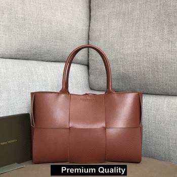 Bottega Veneta calfskin ARCO TOTE bag burgundy 2020 (wante-5683)